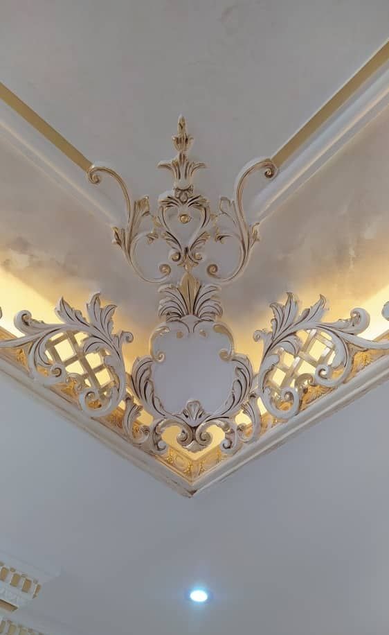 گچبری مدرن سقف پذیرایی